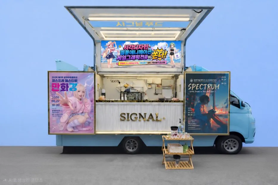 서래초등학교 행사에 출동한 시그널푸드 푸드트럭